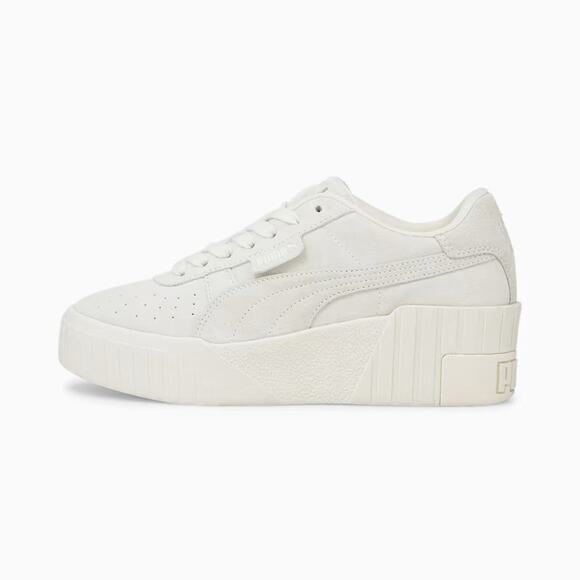 Puma Cali Wedge Tonal Sneaker - 8.5 - Pristine-Marshmallow - Picture 1 of 7